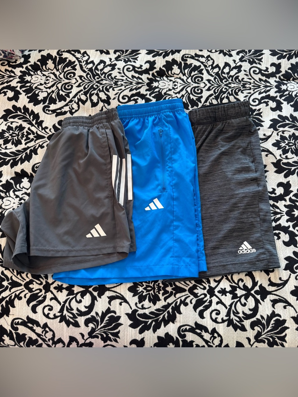 Adidas THREE Men’s Shorts Bundle Sz Small Soccer Basketball Training Activewear
